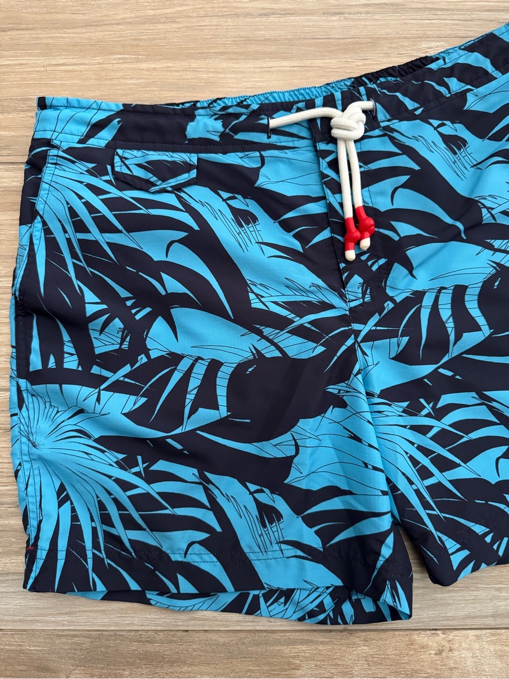 Orlebar Brown Cerulean Palmetto Print Swim Short Size 38